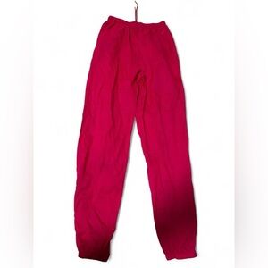 Vintage Nike challenge court Agassi lined nylon pants Hot Pink